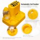 Water Dispenser & Feeder for Cats and Dogs, Gravity 2-in-1 Automatic Dry Food Dispenser for Cats and Dogs, Automatic Feeder & Water Drinker Set for Small Animals