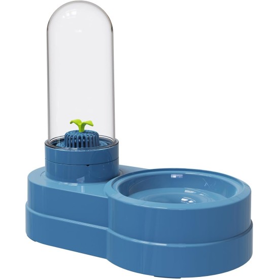 Water Dispenser for Cats and Dogs, 580 ml, Automatic Gravity Pet Drinking Fountain with Filter for Small Dogs, Cats, Rabbits, Small Animals (Grey) Water Dispenser for Cats and Dogs, 580 ml, Automatic Gravity Pet Drinking Fountain with Filter for Small Dogs, Cats, Rabbits, Small Animals (Grey)