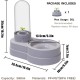 Water Dispenser for Cats and Dogs, 580 ml, Automatic Gravity Pet Drinking Fountain with Filter for Small Dogs, Cats, Rabbits, Small Animals (Grey) Water Dispenser for Cats and Dogs, 580 ml, Automatic Gravity Pet Drinking Fountain with Filter for Small Dogs, Cats, Rabbits, Small Animals (Grey)
