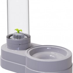 Water Dispenser for Cats and Dogs, 580 ml, Automatic Gravity Pet Drinking Fountain with Filter for Small Dogs, Cats, Rabbits, Small Animals (Grey) Water Dispenser for Cats and Dogs, 580 ml, Automatic Gravity Pet Drinking Fountain with Filter for Small Dogs, Cats, Rabbits, Small Animals (Grey)