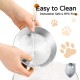 Wellbro Elevated Cat Bowls, Wide Stainless Steel Cat Food Bowls with Metal Stand, Whiskers, Stress Free, Elevated Food and Water Bowl for Cats, Kittens, Puppies and Small Dogs, Pack of 2