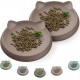 Wingcases Cat Bowl for Delicate Small Indoor Kittens (2 Pieces, Dark Grey, Soft Silicone) Feeding Bowl, Flat Feeding Bowl, Plate, Wide Protection of Cat Beard Hair, Cat Accessories Wingcases Cat Bowl for Delicate Small Indoor Kittens (2 Pieces, Dark Grey, Soft Silicone) Feeding Bowl, Flat Feeding Bowl, Plate, Wide Protection of Cat Beard Hair, Cat Accessories