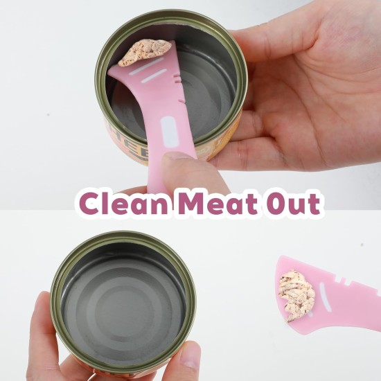 Xinjoduz Pack of 2 Cat Food Lids, Can Lid and Cat Spoon, Silicone Universal Can Lid, Pink, Cute Lids for Food Storage, Dog Cat Food, Pet Food Cans Xinjoduz Pack of 2 Cat Food Lids, Can Lid and Cat Spoon, Silicone Universal Can Lid, Pink, Cute Lids for Food Storage, Dog Cat Food, Pet Food Cans