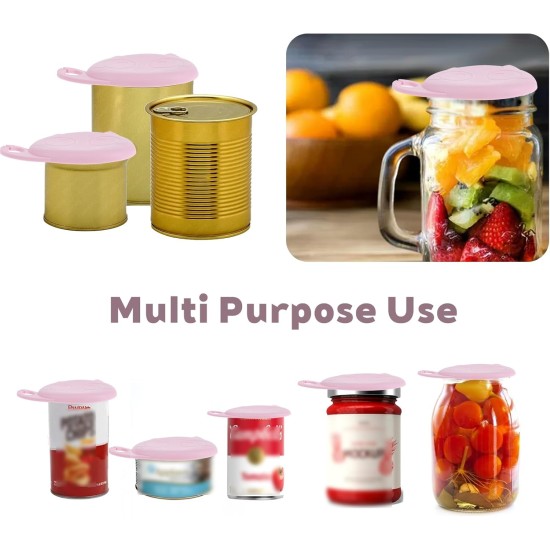 Xinjoduz Pack of 2 Cat Food Lids, Can Lid and Cat Spoon, Silicone Universal Can Lid, Pink, Cute Lids for Food Storage, Dog Cat Food, Pet Food Cans Xinjoduz Pack of 2 Cat Food Lids, Can Lid and Cat Spoon, Silicone Universal Can Lid, Pink, Cute Lids for Food Storage, Dog Cat Food, Pet Food Cans