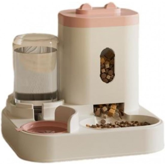 YIYILU Cat Food Dispenser 2 in 1 Automatic Feeder and Water Dispenser for Small Pets YIYILU Cat Food Dispenser 2 in 1 Automatic Feeder and Water Dispenser for Small Pets