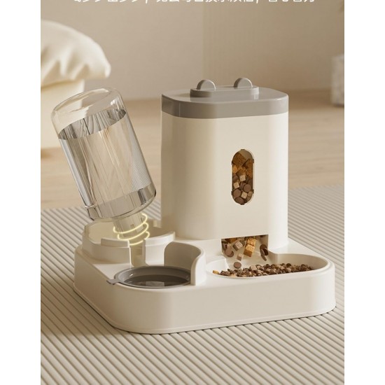 YIYILU Cat Food Dispenser 2 in 1 Automatic Feeder and Water Dispenser for Small Pets YIYILU Cat Food Dispenser 2 in 1 Automatic Feeder and Water Dispenser for Small Pets