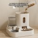 YIYILU Cat Food Dispenser 2 in 1 Automatic Feeder and Water Dispenser for Small Pets