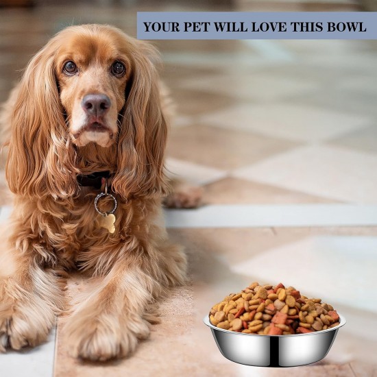 Zayin Stainless Steel Pet Bowls for Cats or Small Dogs Premium Stainless Steel Water and Food Bowls, Replacement Metal Bowls for Pet Feeding Station Set of 2 (14 cm/5.5 in) Zayin Stainless Steel Pet Bowls for Cats or Small Dogs Premium Stainless Steel Water and Food Bowls, Replacement Metal Bowls for Pet Feeding Station Set of 2 (14 cm/5.5 in)