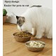 Zayin Stainless Steel Pet Bowls for Cats or Small Dogs Premium Stainless Steel Water and Food Bowls, Replacement Metal Bowls for Pet Feeding Station Set of 2 (14 cm/5.5 in) Zayin Stainless Steel Pet Bowls for Cats or Small Dogs Premium Stainless Steel Water and Food Bowls, Replacement Metal Bowls for Pet Feeding Station Set of 2 (14 cm/5.5 in)
