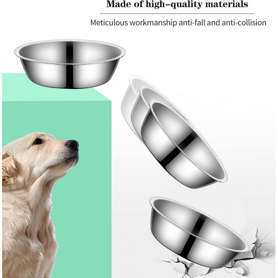 Zayin Stainless Steel Pet Bowls for Cats or Small Dogs Premium Stainless Steel Water and Food Bowls, Replacement Metal Bowls for Pet Feeding Station Set of 2 (14 cm/5.5 in) Zayin Stainless Steel Pet Bowls for Cats or Small Dogs Premium Stainless Steel Water and Food Bowls, Replacement Metal Bowls for Pet Feeding Station Set of 2 (14 cm/5.5 in)