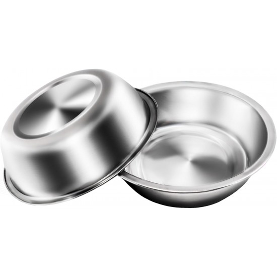 Zayin Stainless Steel Pet Bowls for Cats or Small Dogs Premium Stainless Steel Water and Food Bowls, Replacement Metal Bowls for Pet Feeding Station Set of 2 (14 cm/5.5 in) Zayin Stainless Steel Pet Bowls for Cats or Small Dogs Premium Stainless Steel Water and Food Bowls, Replacement Metal Bowls for Pet Feeding Station Set of 2 (14 cm/5.5 in)