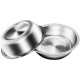 Zayin Stainless Steel Pet Bowls for Cats or Small Dogs Premium Stainless Steel Water and Food Bowls, Replacement Metal Bowls for Pet Feeding Station Set of 2 (14 cm/5.5 in) Zayin Stainless Steel Pet Bowls for Cats or Small Dogs Premium Stainless Steel Water and Food Bowls, Replacement Metal Bowls for Pet Feeding Station Set of 2 (14 cm/5.5 in)