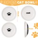 Zeawavsl Ceramic Cat Bowl, Set of 3, Non-Slip Rubber Base Feeding Bowl for Cats, Flat Bowl, Robust Cat Plate, Bowls for Food and Water, Ideal for Cat Lovers Zeawavsl Ceramic Cat Bowl, Set of 3, Non-Slip Rubber Base Feeding Bowl for Cats, Flat Bowl, Robust Cat Plate, Bowls for Food and Water, Ideal for Cat Lovers