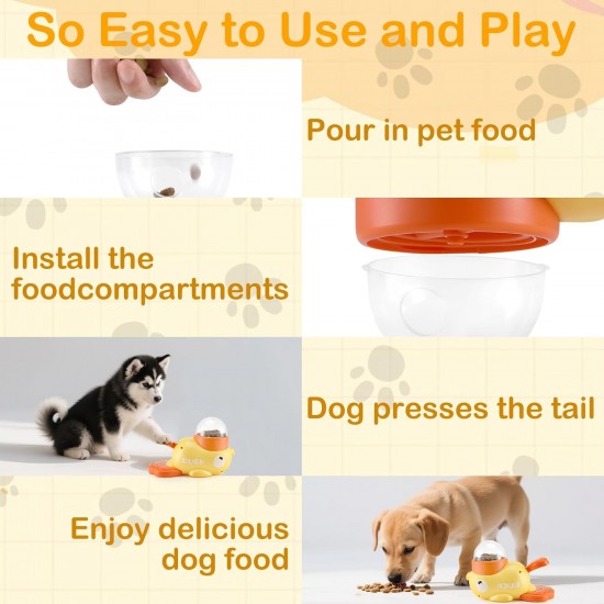 Zikenis Slow Feeder Dog in Duck Shape, Dog Interaction Treats Feeder, Interactive Dog Toy, Intelligence Toy for Dogs with Slow Feeder, for Pet Feeder, Unleash Fun Zikenis Slow Feeder Dog in Duck Shape, Dog Interaction Treats Feeder, Interactive Dog Toy, Intelligence Toy for Dogs with Slow Feeder, for Pet Feeder, Unleash Fun