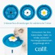 catit Senses 2.0 43742W, Flower Water Fountain, Single, White catit Senses 2.0 43742W, Flower Water Fountain, Single, White