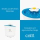 catit Senses 2.0 43742W, Flower Water Fountain, Single, White catit Senses 2.0 43742W, Flower Water Fountain, Single, White