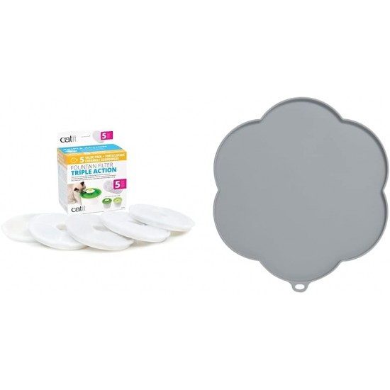 catit Triple Action Filter, Single, White catit Triple Action Filter, Single, White
