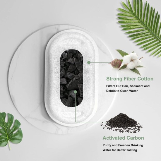 cyclingcolors 4 x Cat Drinking Fountain Filter + 4 x Foam Filter Sponge Foam Filter Black Cat Fountain Pet Fountain Water Fountain Foam Filter cyclingcolors 4 x Cat Drinking Fountain Filter + 4 x Foam Filter Sponge Foam Filter Black Cat Fountain Pet Fountain Water Fountain Foam Filter