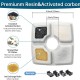 cyclingcolors 5 x Cat Drinking Fountain Filter Foam Filter Sponge Foam Filter Black Cat Fountain Pet Fountain Water Fountain Foam Filter 124 x 124 mm