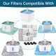 cyclingcolors 5 x Cat Drinking Fountain Filter Foam Filter Sponge Foam Filter Black Cat Fountain Pet Fountain Water Fountain Foam Filter 124 x 124 mm