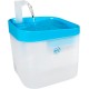 duvoplus Water Fountain Transparent 16.5 x 16.5 x 21 cm Blue/White