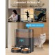 honeyguaridan Automatic Feeder 2 Cats with App, 6L WiFi Cat Food Automatic with 2 Bowls, Time-Controlled, 10s Voice Recording, up to 6 Meals a Day - for Cats and Dogs (Black) honeyguaridan Automatic Feeder 2 Cats with App, 6L WiFi Cat Food Automatic with 2 Bowls, Time-Controlled, 10s Voice Recording, up to 6 Meals a Day - for Cats and Dogs (Black)