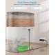 honeyguaridan Automatic Feeder 2 Cats with App, 6L WiFi Cat Food Automatic with 2 Bowls, Time-Controlled, 10s Voice Recording, up to 6 Meals a Day - for Cats and Dogs (Black) honeyguaridan Automatic Feeder 2 Cats with App, 6L WiFi Cat Food Automatic with 2 Bowls, Time-Controlled, 10s Voice Recording, up to 6 Meals a Day - for Cats and Dogs (Black)