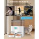 honeyguaridan Automatic Feeder 2 Cats with App, 6L WiFi Cat Food Automatic with 2 Bowls, Time-Controlled, 10s Voice Recording, up to 6 Meals a Day - for Cats and Dogs (Black) honeyguaridan Automatic Feeder 2 Cats with App, 6L WiFi Cat Food Automatic with 2 Bowls, Time-Controlled, 10s Voice Recording, up to 6 Meals a Day - for Cats and Dogs (Black)