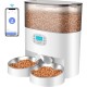honeyguaridan Automatic Feeder 2 Cats with App, 6L WiFi Cat Food Automatic with 2 Bowls, Time-Controlled, 10s Voice Recording, up to 6 Meals a Day - for Cats and Dogs (Black) honeyguaridan Automatic Feeder 2 Cats with App, 6L WiFi Cat Food Automatic with 2 Bowls, Time-Controlled, 10s Voice Recording, up to 6 Meals a Day - for Cats and Dogs (Black)