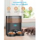 honeyguaridan Automatic Feeder 2 Cats with App, 6L WiFi Cat Food Automatic with 2 Bowls, Time-Controlled, 10s Voice Recording, up to 6 Meals a Day - for Cats and Dogs (Black) honeyguaridan Automatic Feeder 2 Cats with App, 6L WiFi Cat Food Automatic with 2 Bowls, Time-Controlled, 10s Voice Recording, up to 6 Meals a Day - for Cats and Dogs (Black)