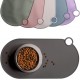 ne&no Silicone Bowl Mat for Cats and Small Dogs Cat Bowl Mat Waterproof Feeding Mat Non-Slip Silicone Mat with Hanging Loop 49 x 25 cm (Lilac) ne&no Silicone Bowl Mat for Cats and Small Dogs Cat Bowl Mat Waterproof Feeding Mat Non-Slip Silicone Mat with Hanging Loop 49 x 25 cm (Lilac)
