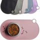 ne&no Silicone Bowl Mat for Cats and Small Dogs Cat Bowl Mat Waterproof Feeding Mat Non-Slip Silicone Mat with Hanging Loop 49 x 25 cm (Lilac) ne&no Silicone Bowl Mat for Cats and Small Dogs Cat Bowl Mat Waterproof Feeding Mat Non-Slip Silicone Mat with Hanging Loop 49 x 25 cm (Lilac)