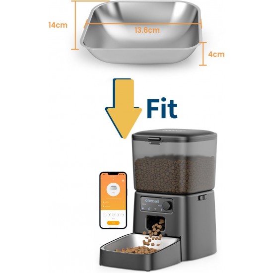 oneisall 3.5 L Automatic Cat Bowl oneisall 3.5 L Automatic Cat Bowl