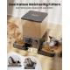 oneisall 5L Automatic Cat Feeder 2 Bowls, Cat Food Automatic with One Button, Easy to Use, Feeder for Cats/Dogs, with Stainless Steel Bowl, Voice Recorder, for Small/Medium Pets oneisall 5L Automatic Cat Feeder 2 Bowls, Cat Food Automatic with One Button, Easy to Use, Feeder for Cats/Dogs, with Stainless Steel Bowl, Voice Recorder, for Small/Medium Pets