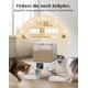 oneisall 5L Automatic Cat Feeder 2 Bowls, Cat Food Automatic with One Button, Easy to Use, Feeder for Cats/Dogs, with Stainless Steel Bowl, Voice Recorder, for Small/Medium Pets oneisall 5L Automatic Cat Feeder 2 Bowls, Cat Food Automatic with One Button, Easy to Use, Feeder for Cats/Dogs, with Stainless Steel Bowl, Voice Recorder, for Small/Medium Pets