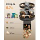 oneisall 5L Automatic Cat Feeder 2 Bowls, Wireless Cat Food with 304 Stainless Steel Bowl, 1-6 Meals a Day, Feeder Dry Food Dispenser for Dogs Cats oneisall 5L Automatic Cat Feeder 2 Bowls, Wireless Cat Food with 304 Stainless Steel Bowl, 1-6 Meals a Day, Feeder Dry Food Dispenser for Dogs Cats