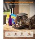 oneisall Automatic Cat Feeder, 3L Cat Food Automatic with 304 Stainless Steel Bowl, 1-6 Meals a Day, Dry Food Dispenser for Cats/Dogs, with Programmable Timer oneisall Automatic Cat Feeder, 3L Cat Food Automatic with 304 Stainless Steel Bowl, 1-6 Meals a Day, Dry Food Dispenser for Cats/Dogs, with Programmable Timer