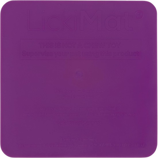 "LICKIMAT" Kitty Cat Feeding Mat, Slow Feeder for Cats, with Micro Bowl for Extra Hydration, Perfect for Food, Treats, Yogurt and Anxiety Relief for K "LICKIMAT" Kitty Cat Feeding Mat, Slow Feeder for Cats, with Micro Bowl for Extra Hydration, Perfect for Food, Treats, Yogurt and Anxiety Relief for K