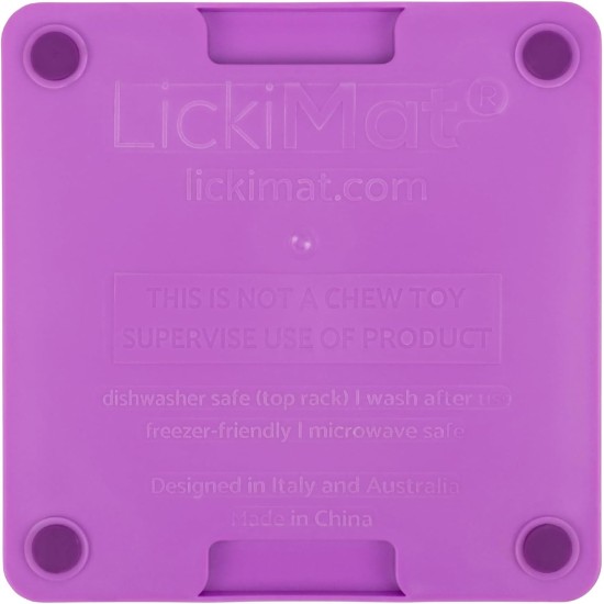"LICKIMAT" Mini Tuff Soother Cat Feeding Mat, Slow Feeder for Cats Boredom and Anxiety in Cats, Perfect for Food, Treats, Yogurt and Peanut Butter "LICKIMAT" Mini Tuff Soother Cat Feeding Mat, Slow Feeder for Cats Boredom and Anxiety in Cats, Perfect for Food, Treats, Yogurt and Peanut Butter