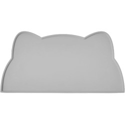 septillar Silicone Bowl Mat for Cats and Small Dogs, Waterproof Pet Feeding Mats Non-Slip Cat Bowl Mat (Dark Grey)
