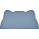 septillar Silicone Bowl Mat for Cats and Small Dogs, Waterproof Pet Feeding Mats Non-Slip Cat Bowl Mat (Dark Grey)