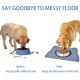 septillar Silicone Bowl Mat for Cats and Small Dogs, Waterproof Pet Feeding Mats Non-Slip Cat Bowl Mat (Dark Grey)