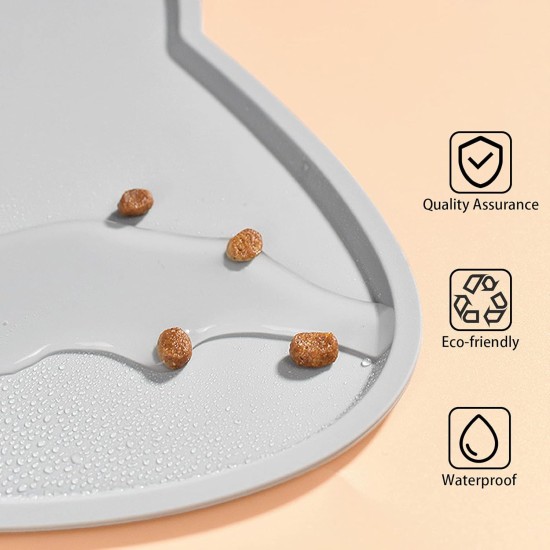 septillar Silicone Bowl Mat for Cats and Small Dogs, Waterproof Pet Feeding Mats Non-Slip Cat Bowl Mat (Dark Grey) septillar Silicone Bowl Mat for Cats and Small Dogs, Waterproof Pet Feeding Mats Non-Slip Cat Bowl Mat (Dark Grey)