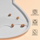 septillar Silicone Bowl Mat for Cats and Small Dogs, Waterproof Pet Feeding Mats Non-Slip Cat Bowl Mat (Dark Grey)