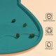 septillar Silicone Bowl Mat for Cats and Small Dogs, Waterproof Pet Feeding Mats Non-Slip Cat Bowl Mat (Dark Grey)