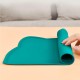 septillar Silicone Bowl Mat for Cats and Small Dogs, Waterproof Pet Feeding Mats Non-Slip Cat Bowl Mat (Dark Grey)