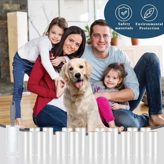 15 Rolls Lint Roller with 2 Handles, 900 Sheets Extra Sticky Lint Roller, Lint Roller Pet Hair, Lint Roller for Clothes, Hair, Sofa, Bed, Cat Hair, Dog Hair 15 Rolls Lint Roller with 2 Handles, 900 Sheets Extra Sticky Lint Roller, Lint Roller Pet Hair, Lint Roller for Clothes, Hair, Sofa, Bed, Cat Hair, Dog Hair