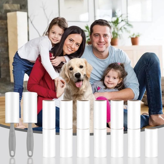 15 Rolls Lint Roller with 2 Handles, 900 Sheets Extra Sticky Lint Roller, Lint Roller Pet Hair, Lint Roller for Clothes, Hair, Sofa, Bed, Cat Hair, Dog Hair 15 Rolls Lint Roller with 2 Handles, 900 Sheets Extra Sticky Lint Roller, Lint Roller Pet Hair, Lint Roller for Clothes, Hair, Sofa, Bed, Cat Hair, Dog Hair