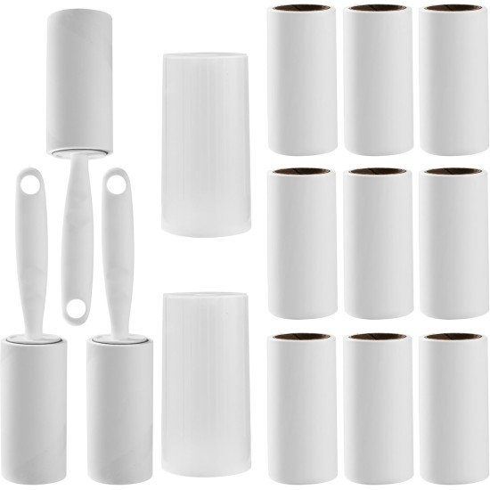 17-Piece Lint Roller Set, Super Strong Lint Roller Clothes (12 Rolls, 720 Sheets), 3 Dispensers, 2 Protective Covers, Lint Roller Pet Hair, Lint Brush, Lint Roller, Reusable Lint Roller 17-Piece Lint Roller Set, Super Strong Lint Roller Clothes (12 Rolls, 720 Sheets), 3 Dispensers, 2 Protective Covers, Lint Roller Pet Hair, Lint Brush, Lint Roller, Reusable Lint Roller