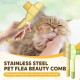 2 Stück Fellblitz Bürste Katze, Haustierkämme für Katzen, Haustiere mit feinen Edelstahlzinken, Einfachen Entfernung von Tierhaaren, Flöhen, Schmutz 2 Stück Fellblitz Bürste Katze, Haustierkämme für Katzen, Haustiere mit feinen Edelstahlzinken, Einfachen Entfernung von Tierhaaren, Flöhen, Schmutz